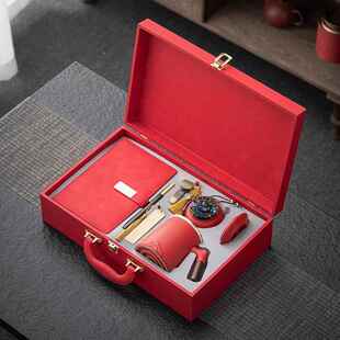 新款高档用商务手实礼定制公司企业刻字校庆周年纪伴念品退教休师