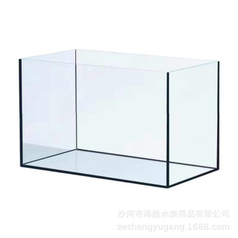 黑胶边新款璃鱼缸50角裸缸60中轻大直型号龟缸隔玻断HJ02美式奢鱼