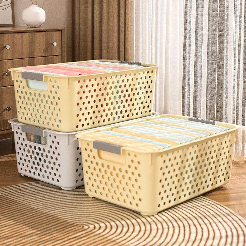 特别好看的收纳筐衣柜衣服裤子袜子整理箱厨房宿舍桌面塑料储物盒,收纳整理,其他收纳篮,淘宝优惠券,粉丝福利购,淘宝优惠卷