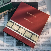 青禾纪长镜头自粘式 覆膜相册家庭本大容量影集创意diy手工纪念册