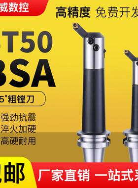 BSA斜插45度粗镗刀柄 高精度 BT50-BSA25/30/38/42/50/62/ 72/ 90