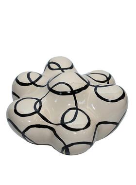 现代轻奢侘寂中古北欧手绘云朵客厅书房裂变摆件样板间软装饰