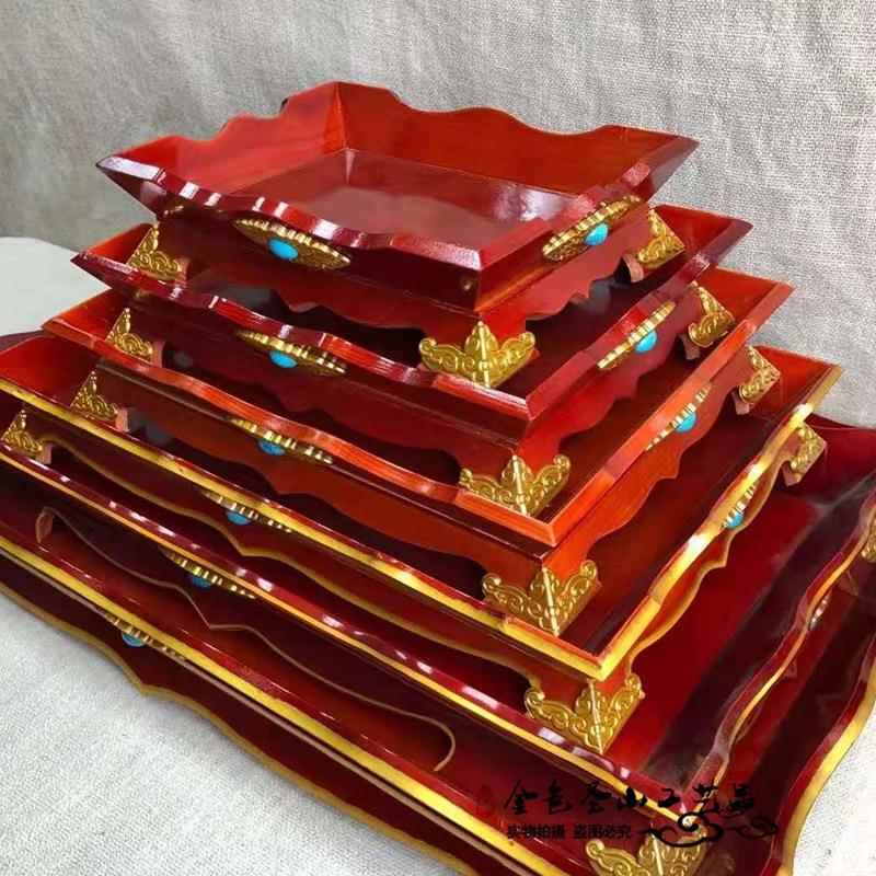 蒙古烤肉全羊盘手把盘排羊羊腿托盘蒙古包ODN特色具蒙餐餐厅实木