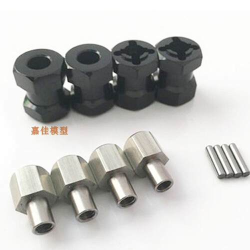 仿真遥控攀爬车D90 AX10 CC01 SCX1012mm六角加长加宽轴接结合器