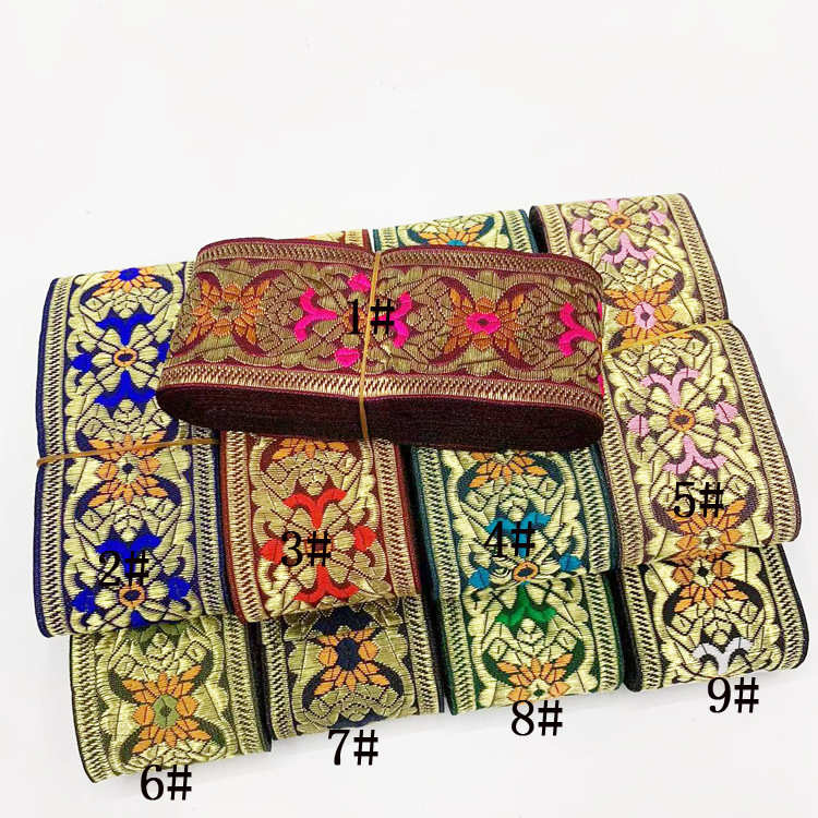 汝蝶5cm民族风花边电脑提花织带苗族少数民族服装辅料diy饰品手工