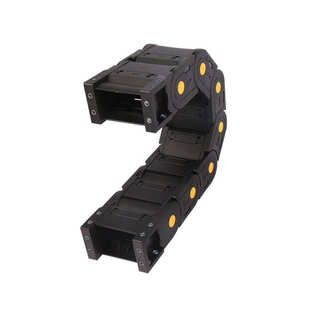 加黄点全封闭H35F-H40F尼龙拖链 工程拖链机床附件工程电缆保护链