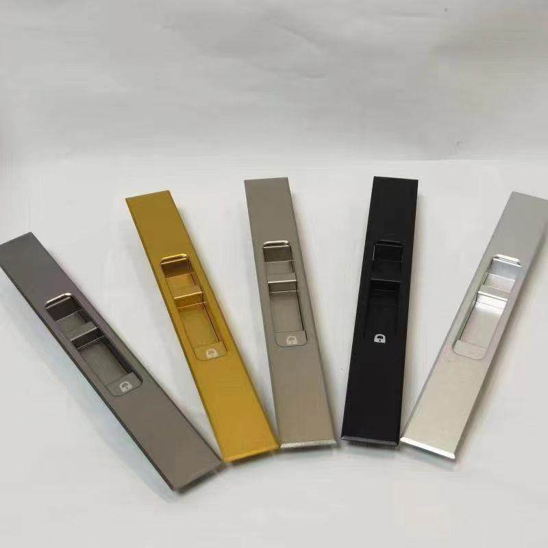 炜煜 断桥铝门窗推拉窗锁自动一字锁铝合金推拉门锁阳台纱窗钩锁图片