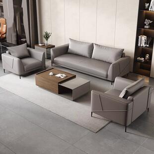 沙发办公室小型简约现代商务会客公司贵宾接待洽谈区办公茶几组合