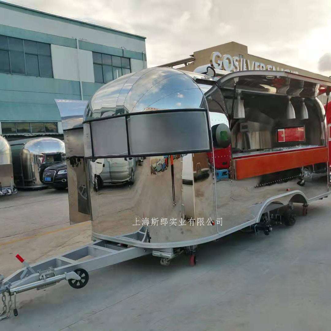 工厂直供户外拖挂露营房车 电视台网红流动办公室 移动早餐奶茶车