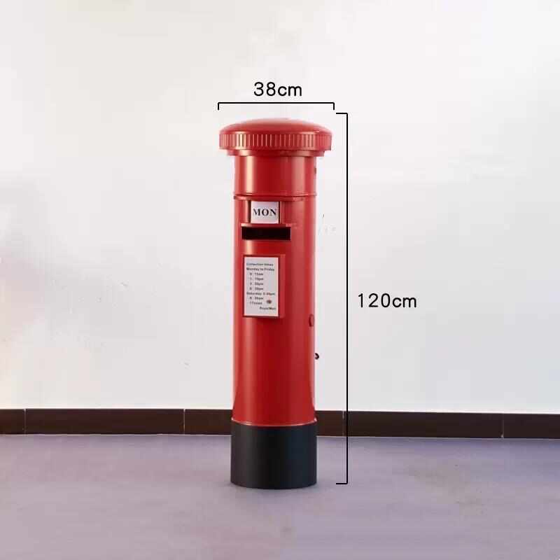 铁艺电话亭邮筒摆件大厅售楼落地场景展厅陈列装饰商场DP布置道具