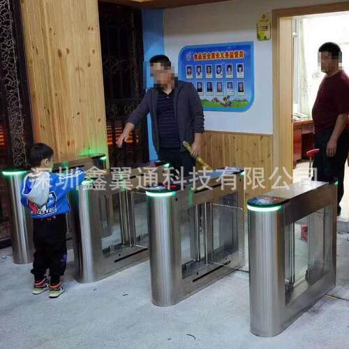 写字楼刷卡人脸识别摆闸智能门禁系统翼闸全高闸速通门平移闸