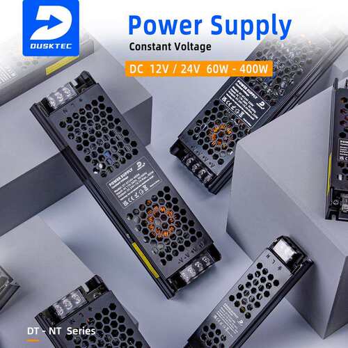 室内LED电源黑金刚静音电源60w-400W12V24V开关电源超薄长条电源