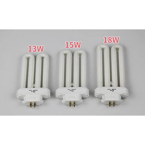 包邮2U排管13W15W18W台灯灯管方四针三基色荧光吸顶灯管护眼节能