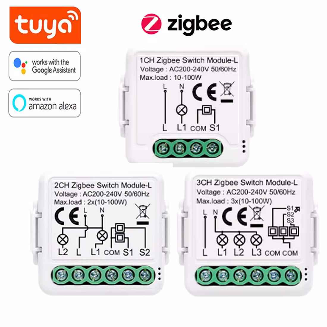 图雅涂鸦单火模块开关zigbee1/2/3路修改部件远程智能语音