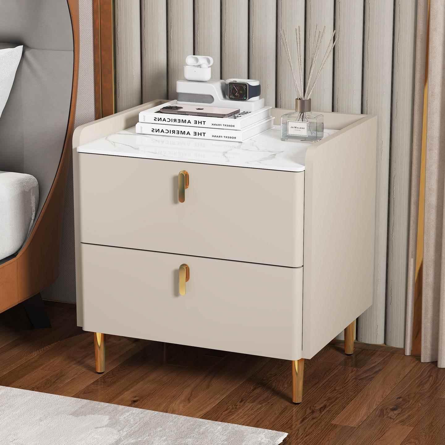 实木床头柜小型家用卧室简约现代2025新款床边柜轻奢高级感收纳柜