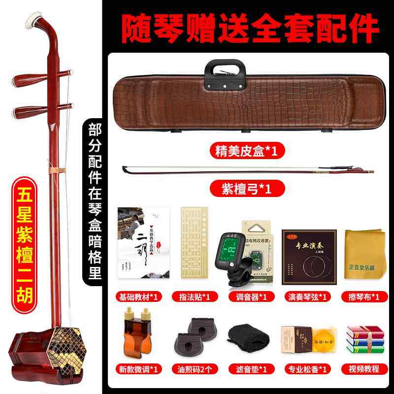 正品二乐器考级演奏二精选星胡紫檀五胡 民族乐器可听音选琴