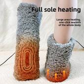 冬季 袜子加绒暖脚睡袜脚套 加厚保暖护脚袜套松紧睡眠袜女睡觉穿