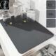 Drying Drain Absorbent Super Mat Dish Rubber Pad Skin Napa