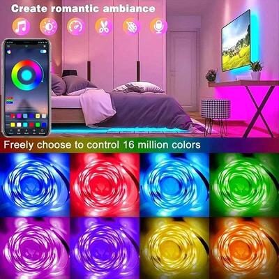 RGB 5050 LED Strip Light Remote App Control TV Led Backlight