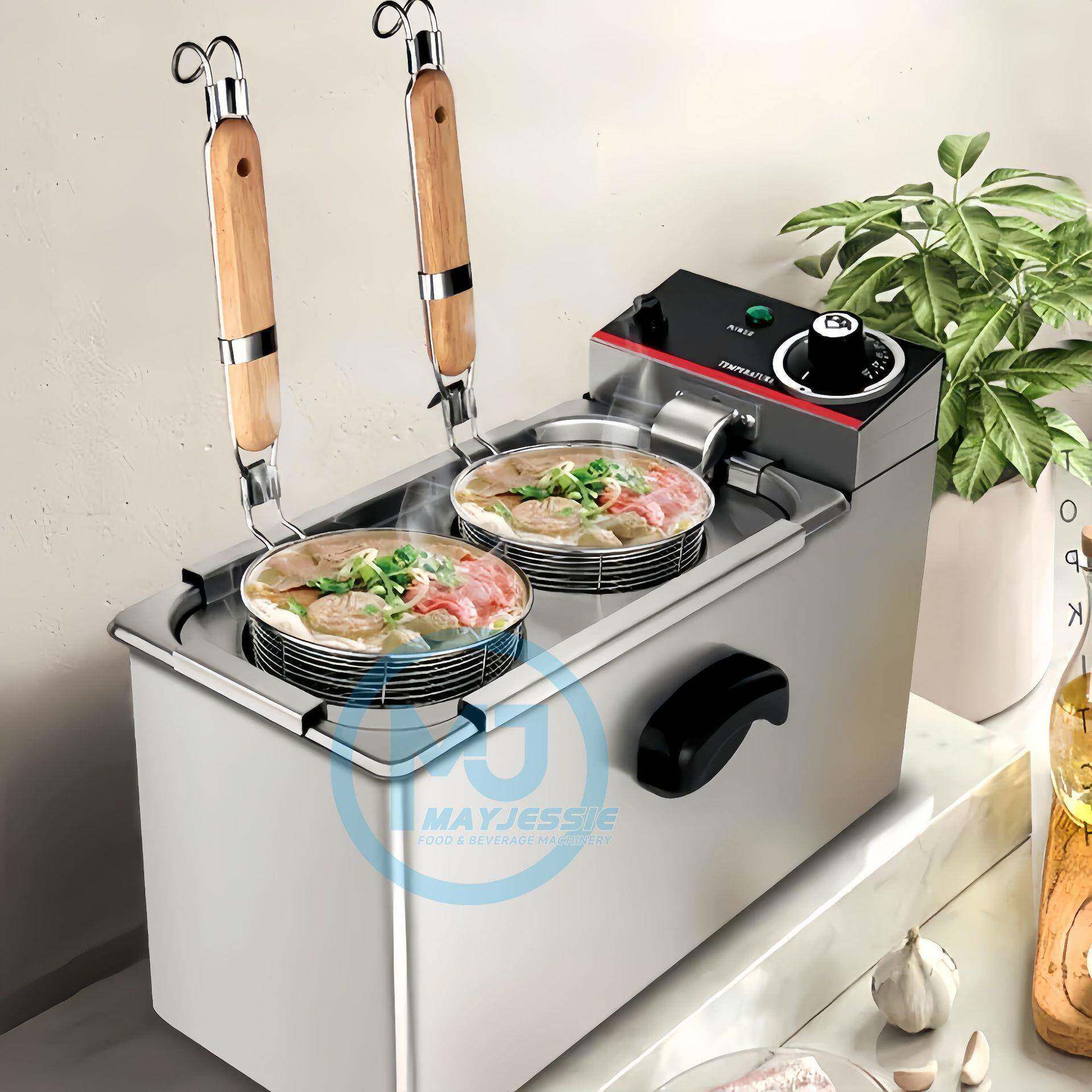 台式两头电煮面机炉商用四头煮饺子麻辣烫意粉炉汤意面烫粉机
