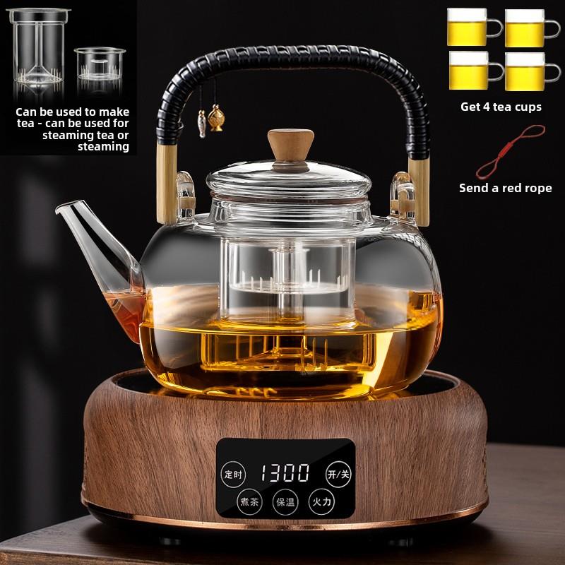 茶壶电热陶瓷炉吊梁水壶加厚玻璃茶保健水壶家用耐高温蒸茶器