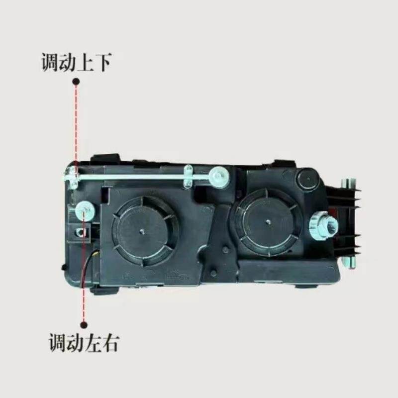 适用汕德卡自卸LED前照灯豪沃TX大灯总成led雾灯双透镜流水转向