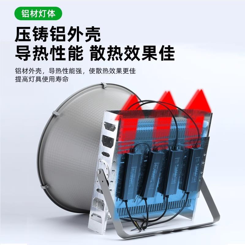 亚明LD塔吊灯100WE建筑工地照明户外水探0照防灯投光灯厂房工塔吊