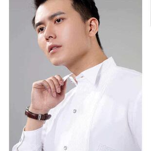 男衬衫表演服装合唱团服装白衬衫男领结男孩大尺寸集体朗诵服装
