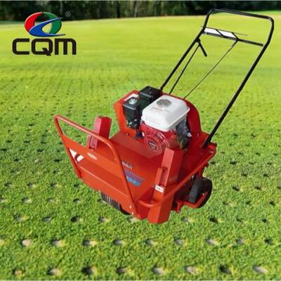 Hand pushed lawn punching machine gasoline ventilation punch