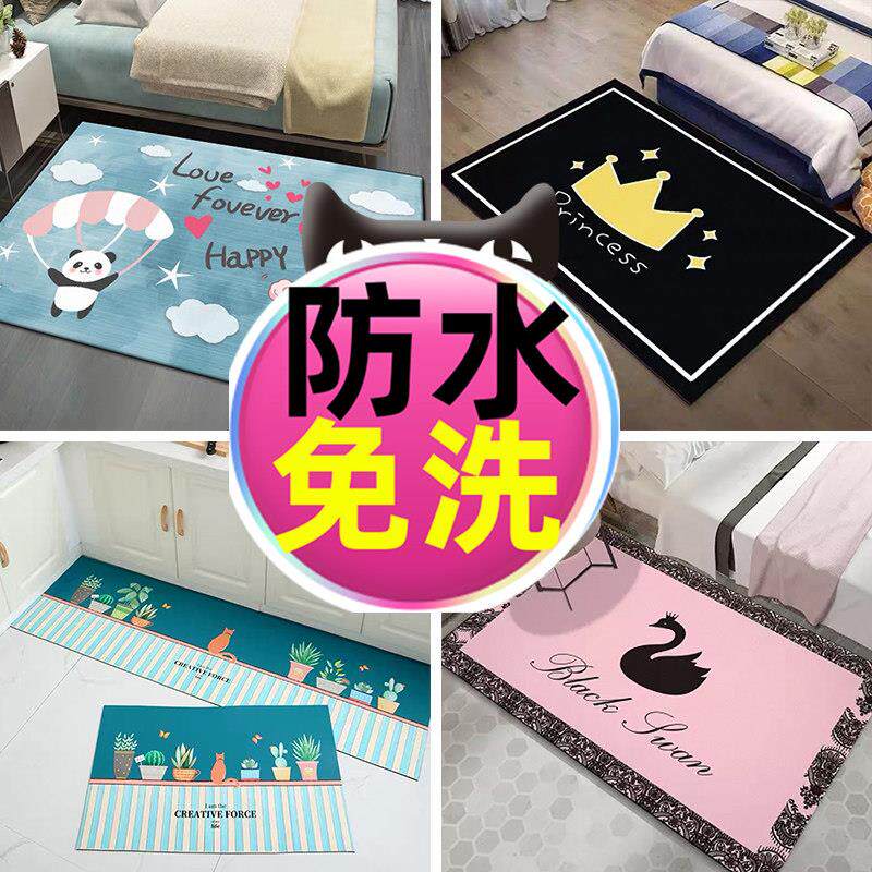可擦洗PVC客厅地垫门垫卧室门口入户门防水玄关免洗厨房满铺地毯