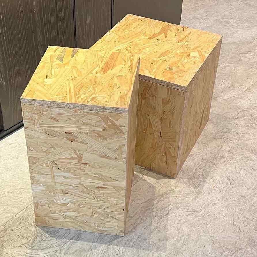 木质陈列箱欧松板木箱子包边处理OSB木箱木制茶几木墩运输木包装