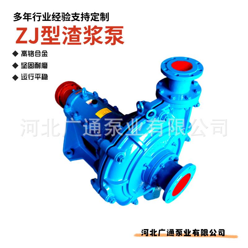 矿山尾矿洗煤厂输送专用高效耐磨高扬程100ZJG-B42卧式工业渣浆泵