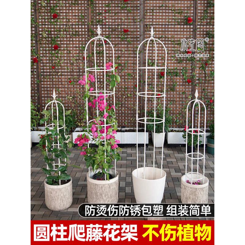 花架爬藤架铁线莲玫瑰铁艺攀爬支架月季植物室外户外阳台支撑架子