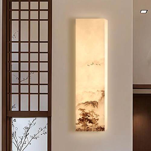 新款中式壁灯卧室床头灯中古风客厅酒店过道宋代美学装饰画壁灯具