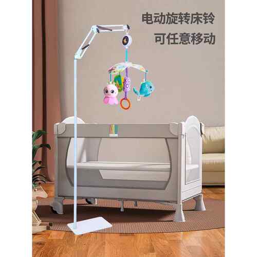 尿布台床铃婴儿可旋转布艺蒙氏手工悬挂式音乐床挂婴儿床玩具挂件