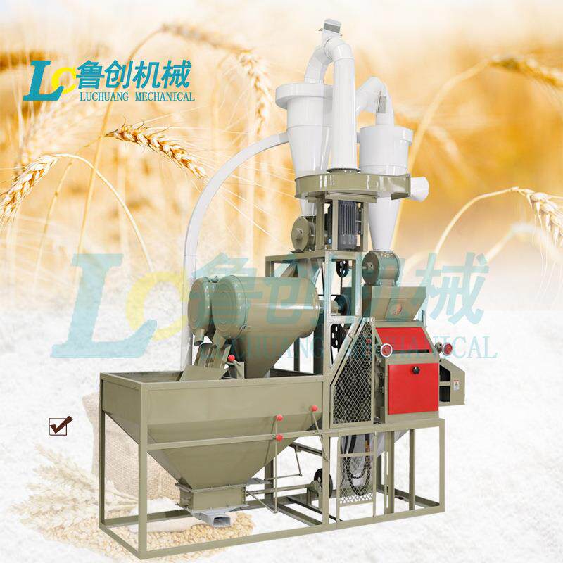 云南小麦磨面机 40型全自动对辊面粉机 一次成型面粉加工设备