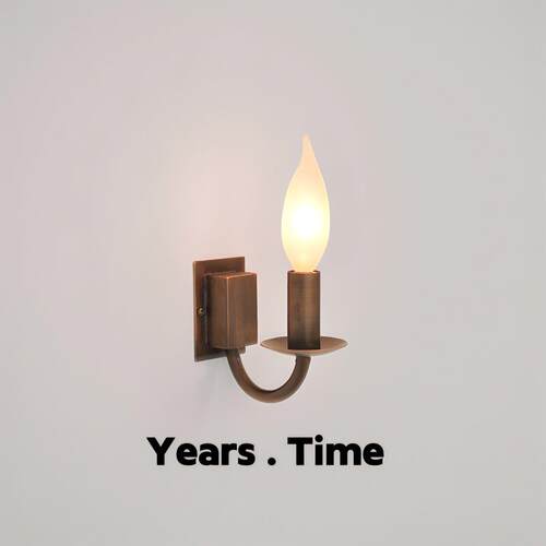 YearsTime 全铜覆古壁灯 床头灯 镜前灯 楼梯灯 蜡烛壁灯