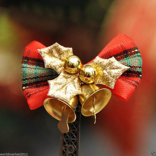Bow Christmas decoration bells wreath DIY Christmas tree
