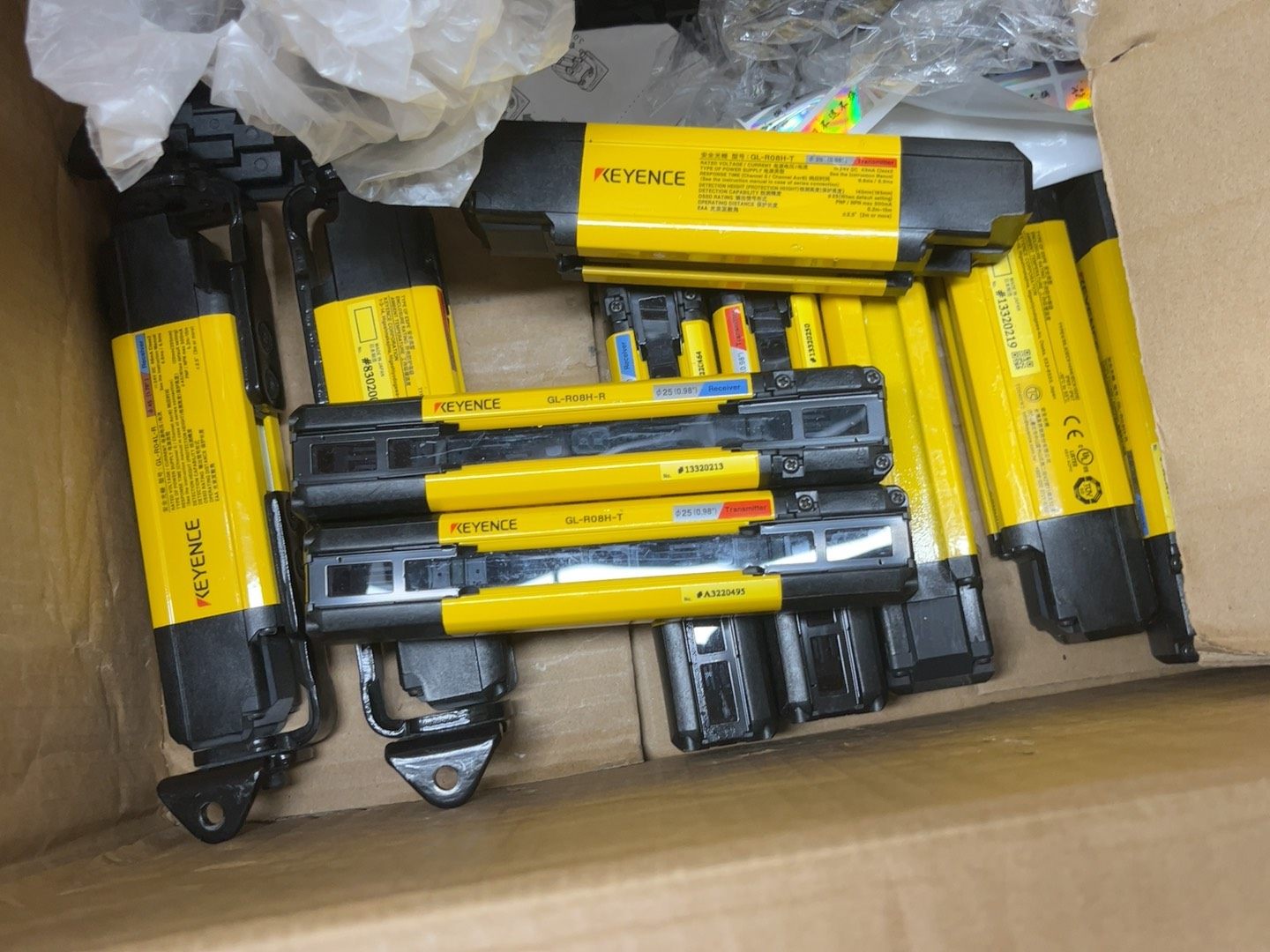 基恩士安全光栅GL-R24L，GL-R16L，GL-R08L