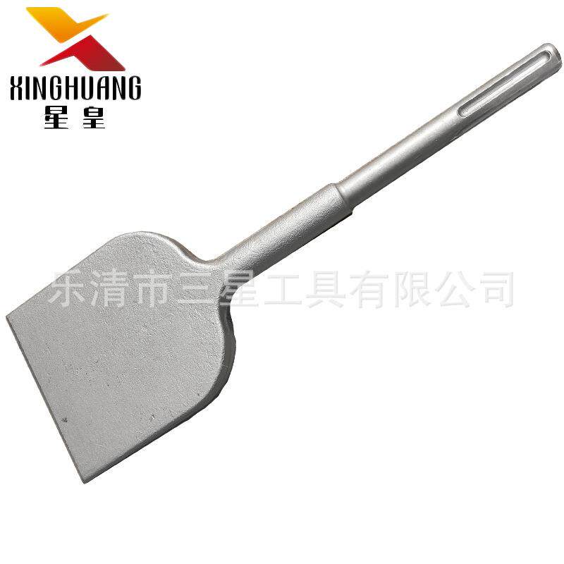 SDS-MAX 五坑2坑3槽 长柄大平凿电镐铲头凿头 混泥土铲土挖坑大扁