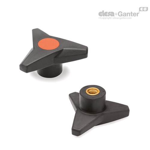 Elesa Ganter伊莉莎冈特 VB.839 SOFT三臂旋钮高科技聚合体