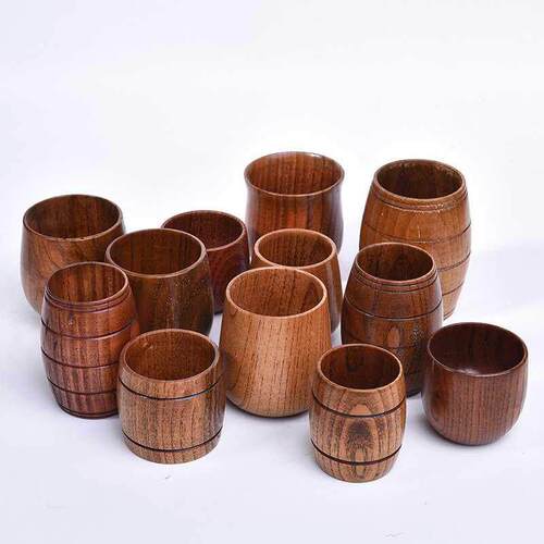 Wooden Big Belly Cups Handmade Wood Cups Beer Tea Coffee
