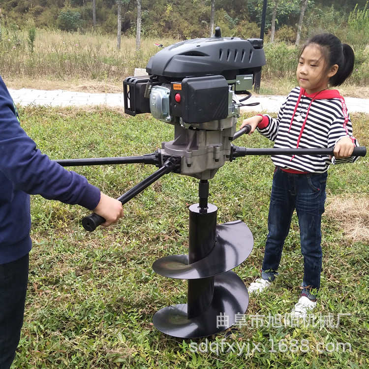 厂家直销173CC四冲程汽油地钻机 户外作业便携式打坑机 广告牌立