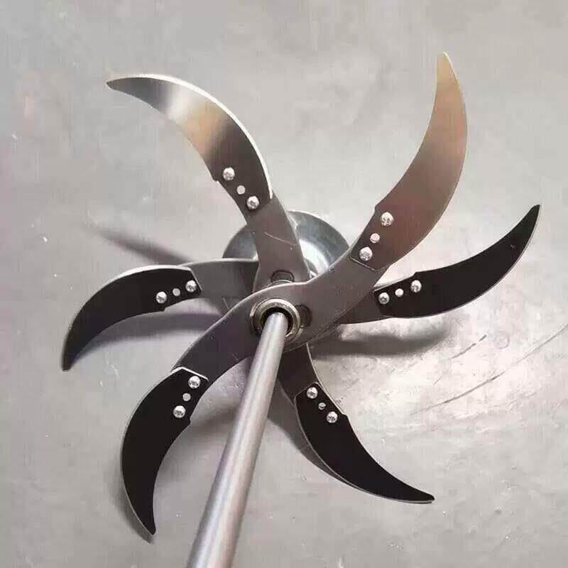 6刀片切草机粉碎机切菜塑料桶瓜喂鸡家禽养殖农村家用电钻改装diy