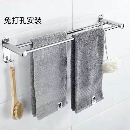 卫浴毛巾架洗漱洗手台毛巾架挂架厕所挂式浴室门家用收纳架淋浴房