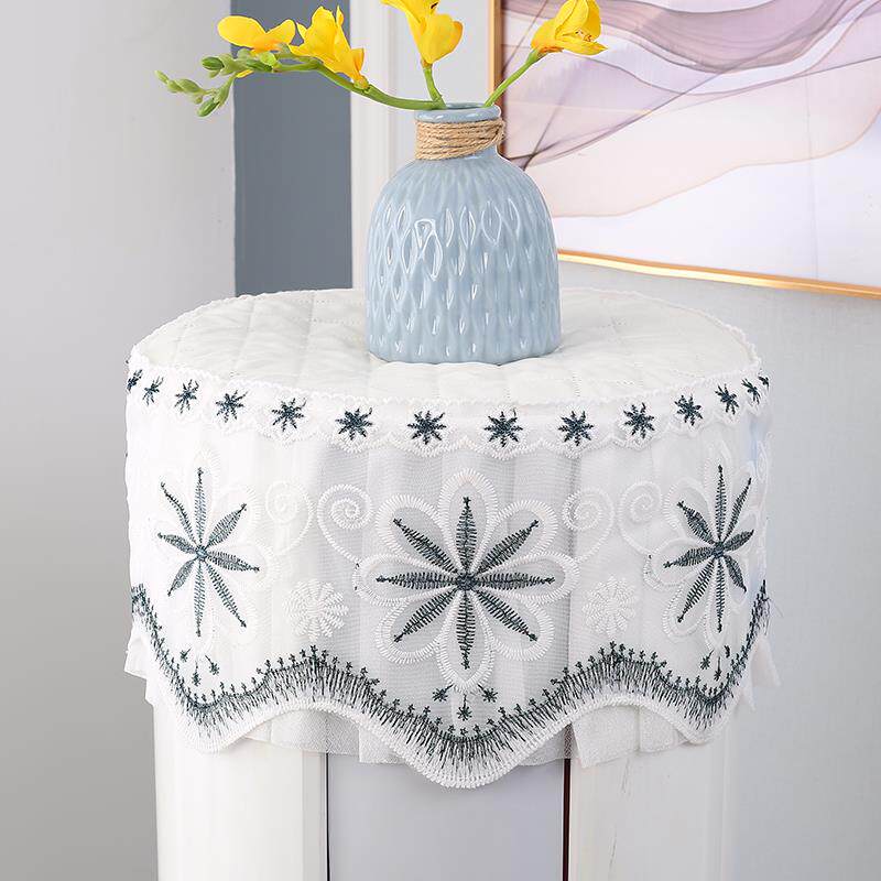 圆形空调盖巾空调罩盖布防尘盖巾圆形立式柜机空调盖罩防尘罩欧式