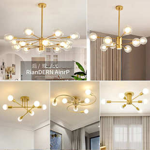2023新款 客厅吊灯三室两厅现代简约中山全屋灯具套餐组合 北欧风格