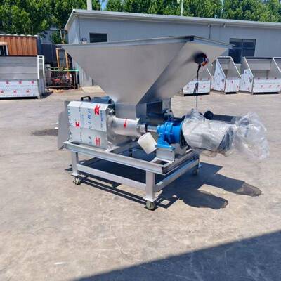 螺旋挤压鸭粪牛粪固液分离机猪场粪便干湿分离机养殖场粪便脱水机