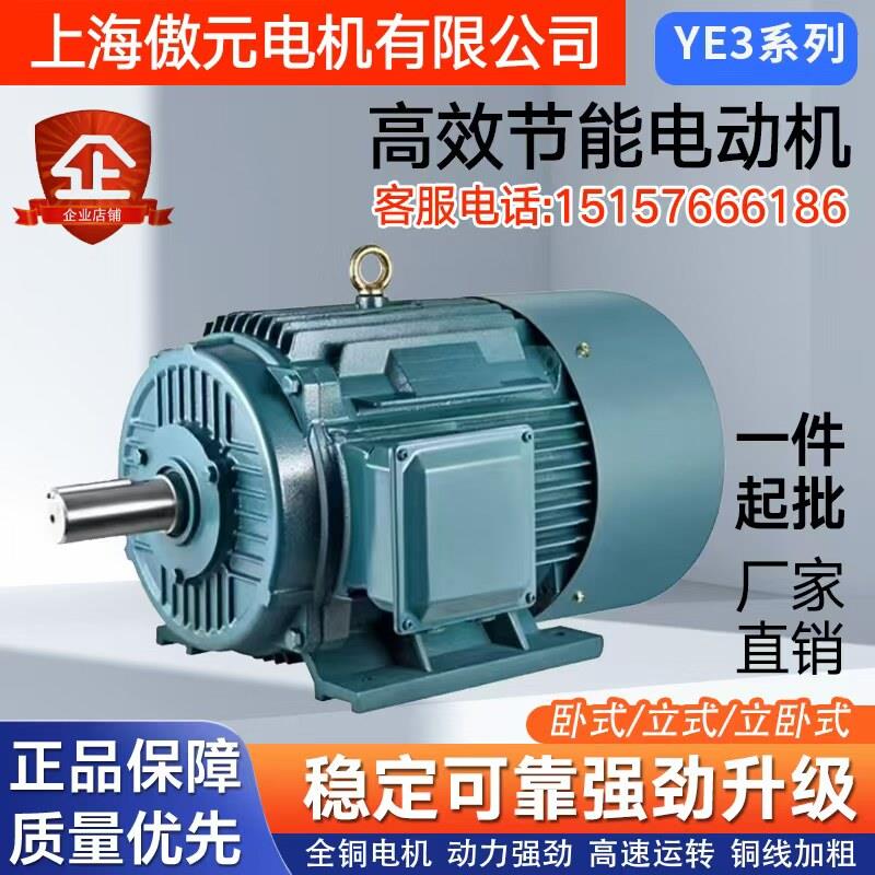 三相异步电动机YE2系列电机全铜国标YE2-160M-4极11KW马达380V