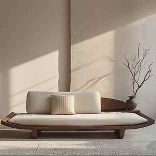 需定制宋氏美学黑胡桃木白蜡木沙发高端定制家具设计师同款酒店民